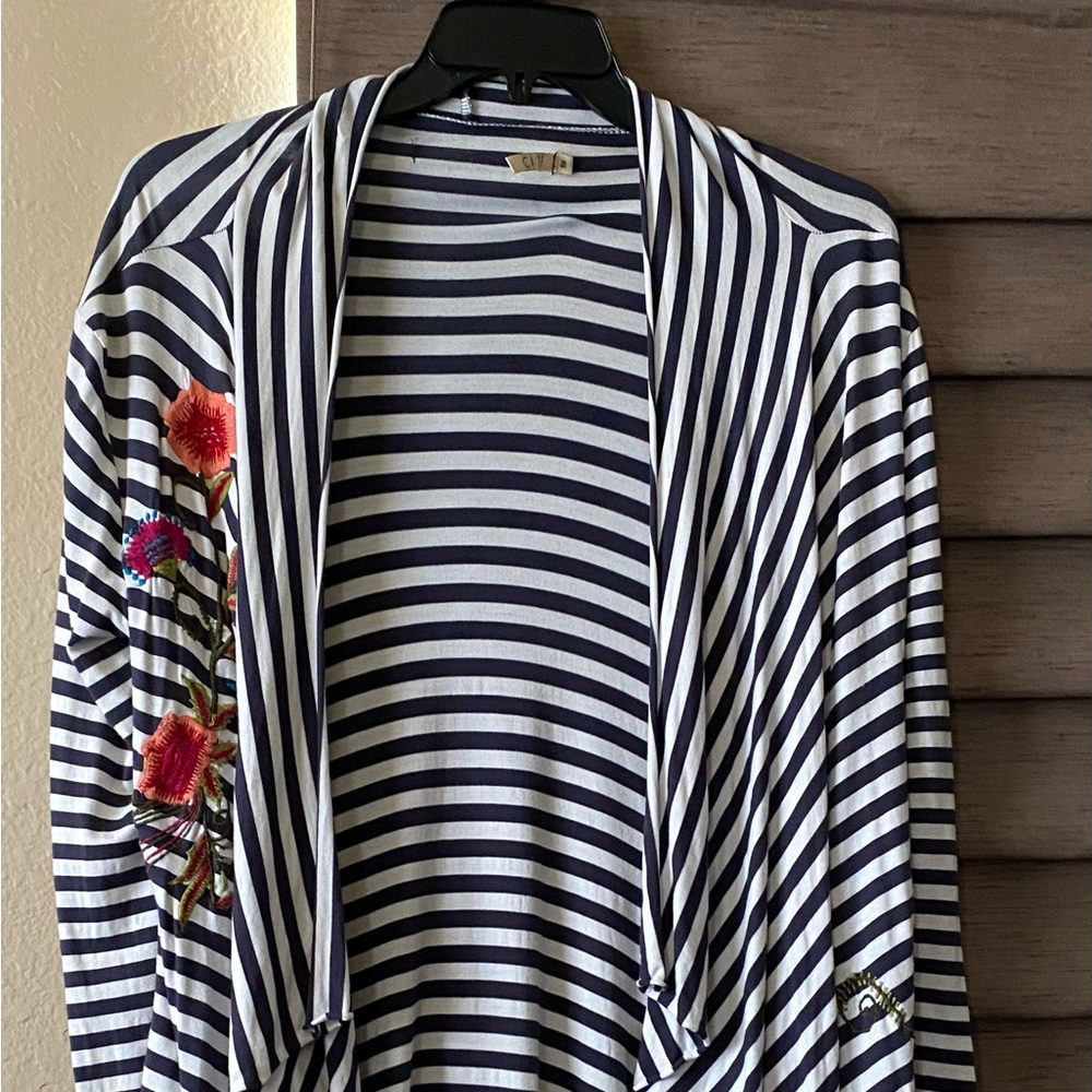 Caite Embroidered Cardigan